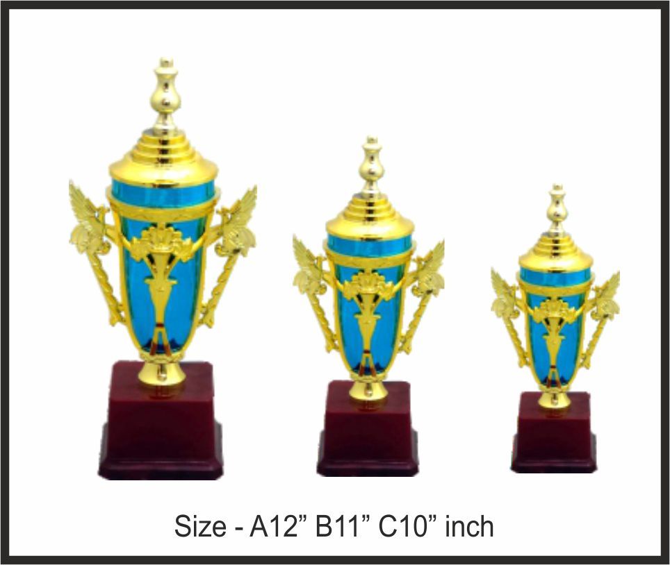 TRO - F96, Fiber Trophy, size A 12" B 11" C 10" inch