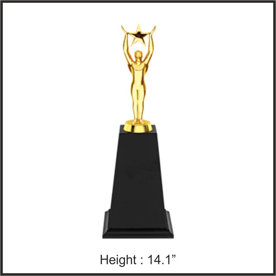 TRO - 1039, Metal Trophy, size 14.1" inch