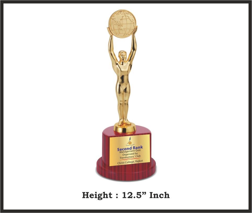 TRO - M2218, Metal Trophy, size 12.5" inch