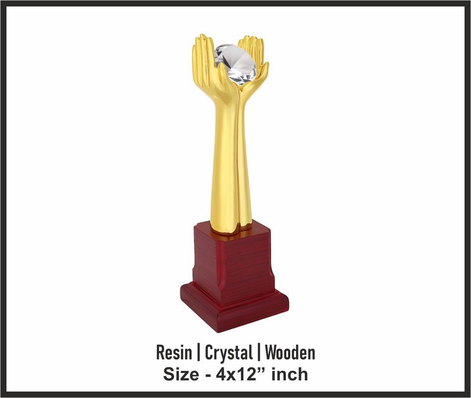 TRO - M367, Metal Trophy, size 4x12" inch