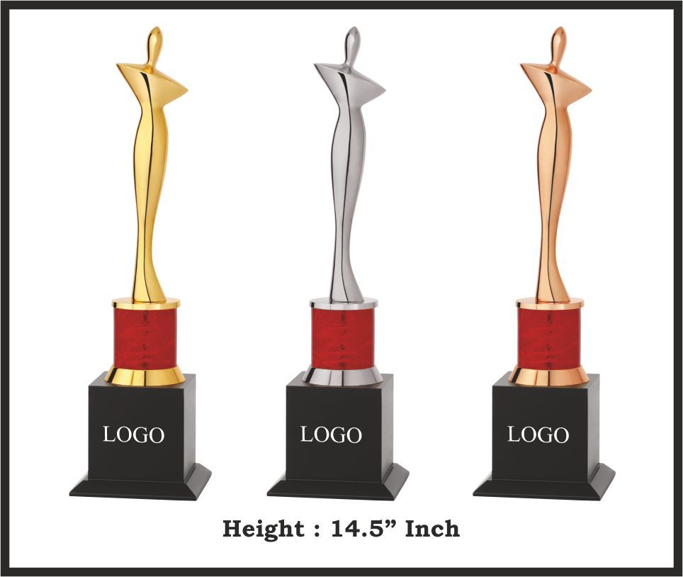 TRO - M602, Metal Trophy, size 14.5" inch
