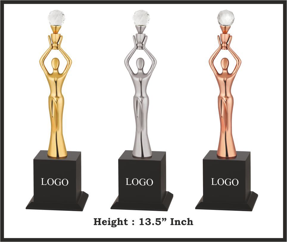 TRO - M650, Metal Trophy, size 13.5" inch