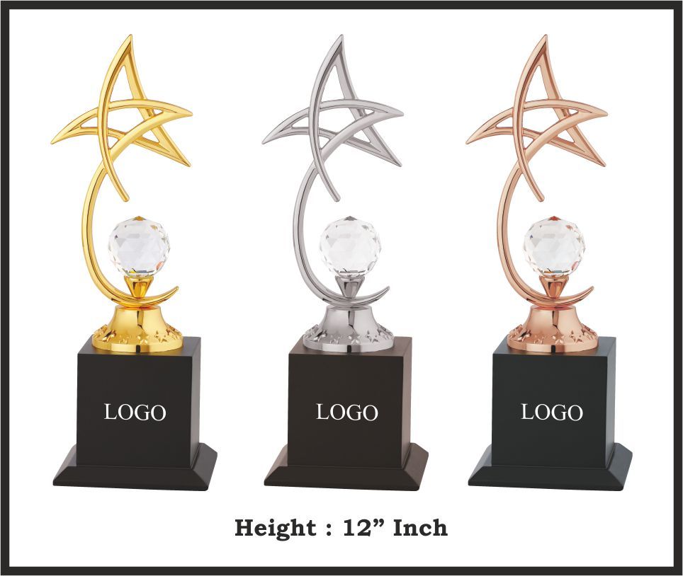 TRO - M652, Metal Trophy, size 12" inch