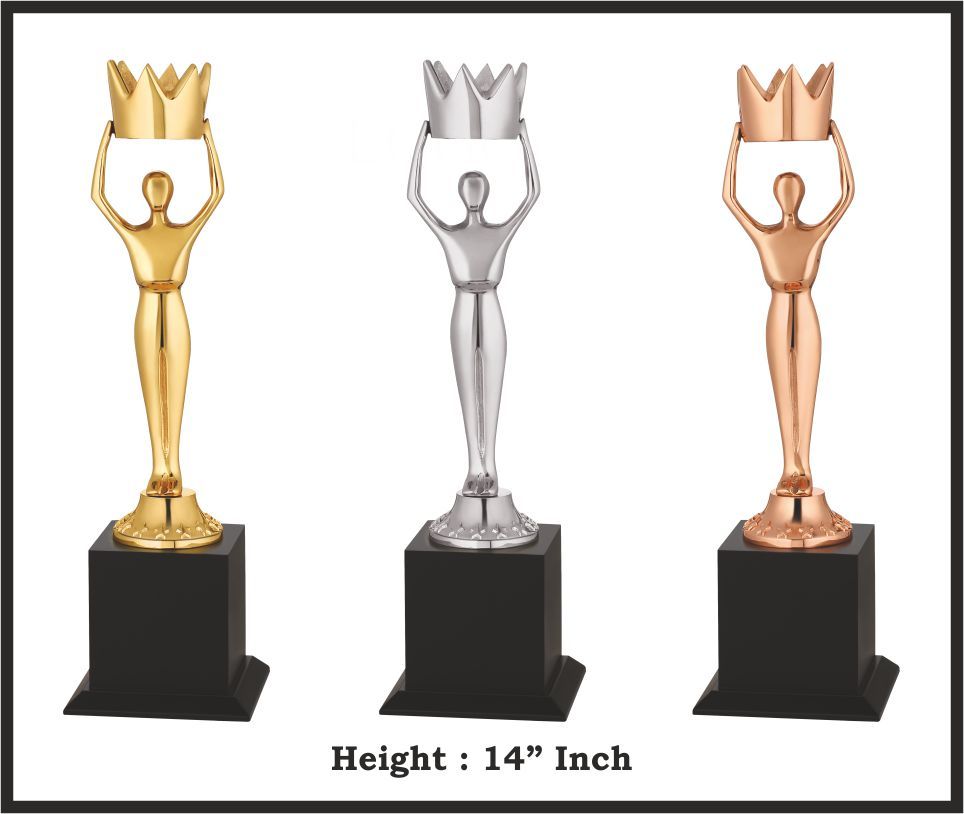 TRO - M662, Metal Trophy, size 14" inch