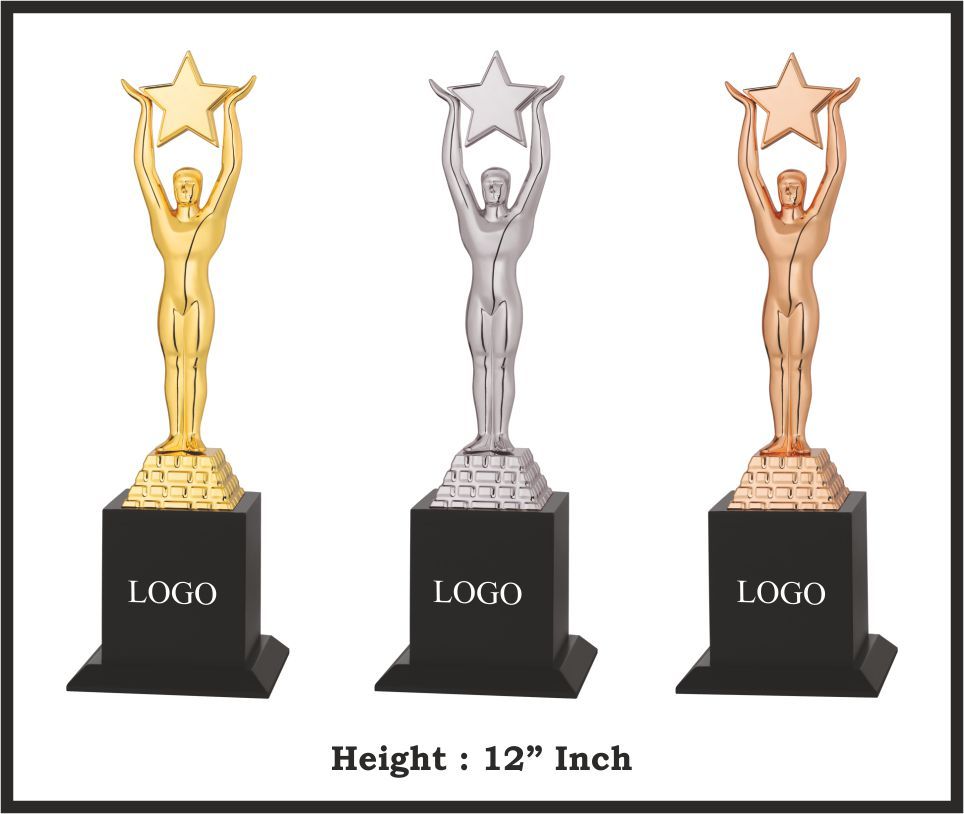 TRO - M688, Metal Trophy, size 12" inch