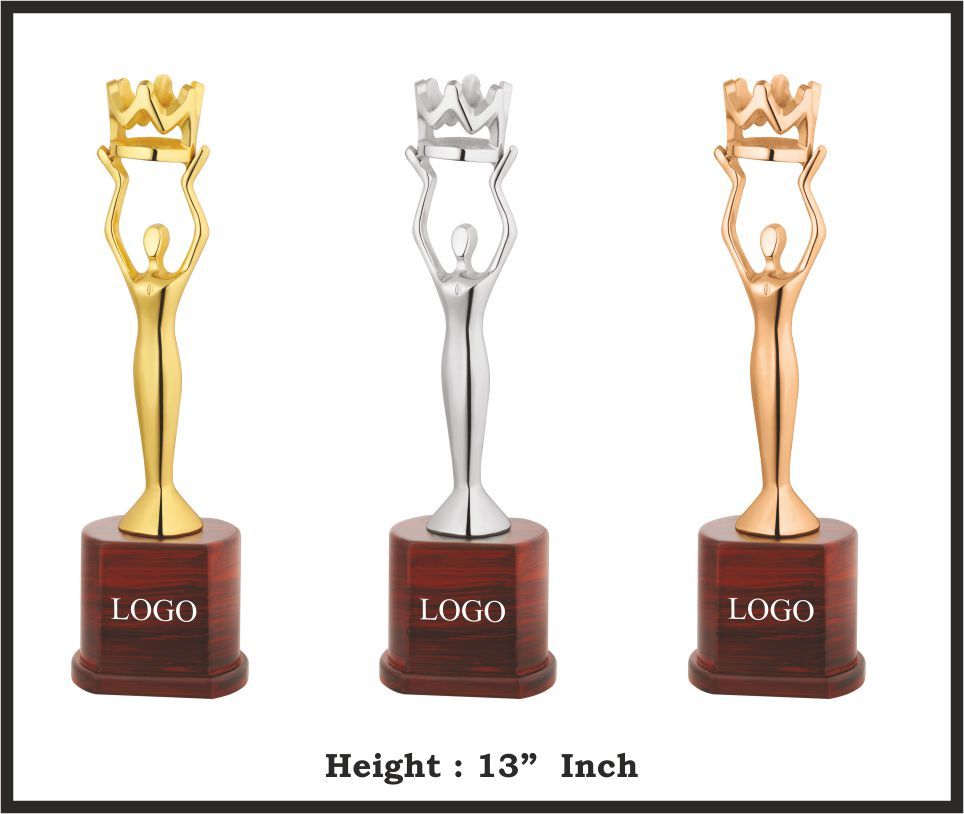 TRO - M752, Metal Trophy, size 13" inch