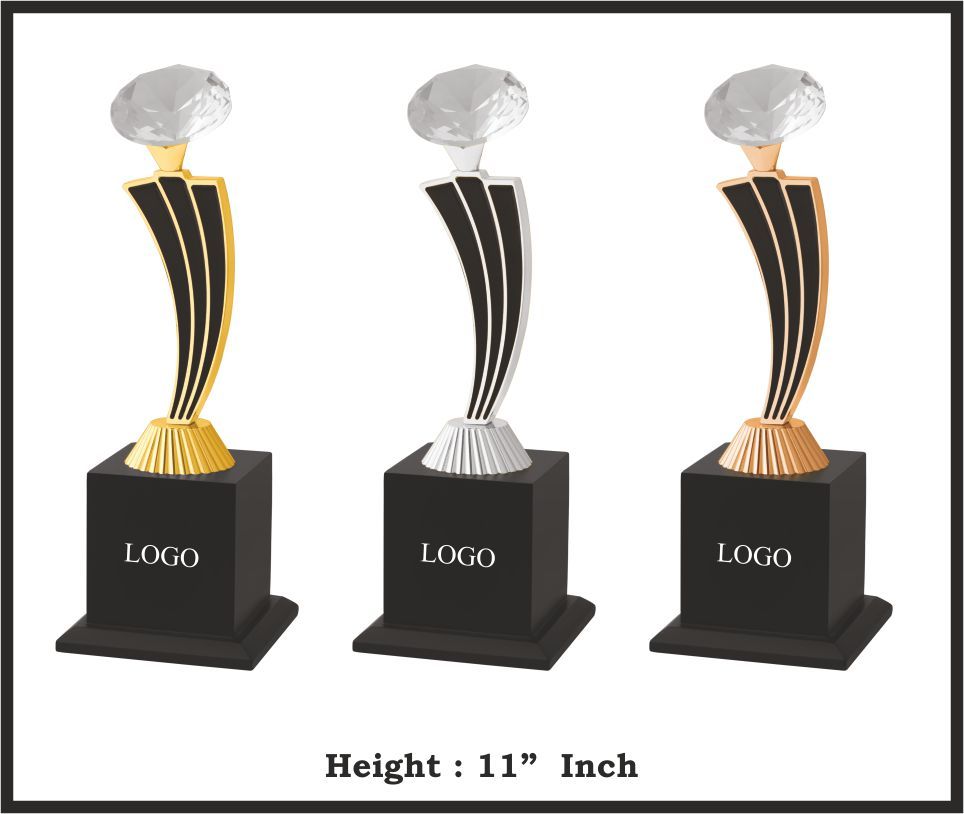 TRO - M768, Metal Trophy, size 11" inch