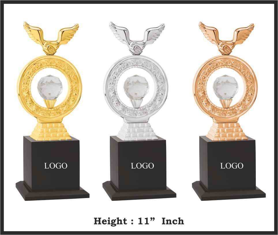 TRO - M776, Metal Trophy, size 11" inch