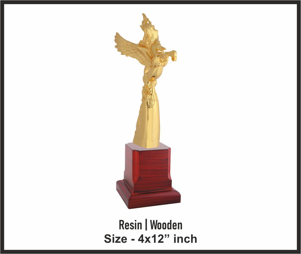 TRO - M860, Metal Trophy, size 4x12" inch