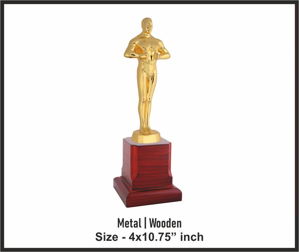 TRO - M868, Metal Trophy, size 4x10.75" inch