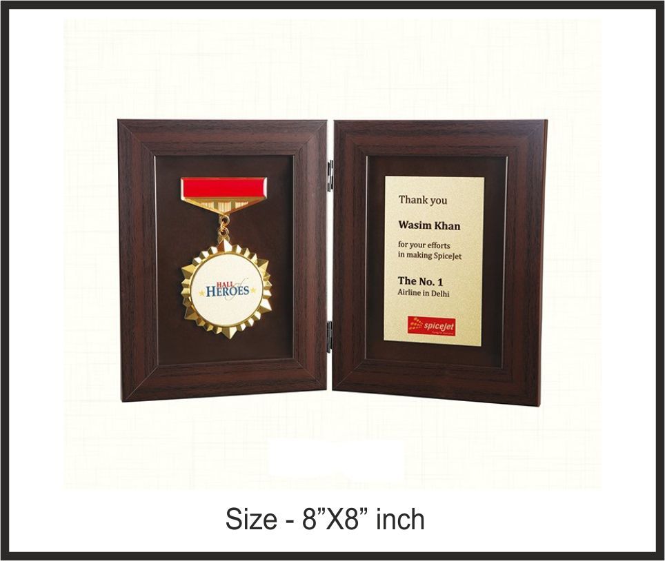 TRO - 3720, Wooden Trophy, size 8"x8" inch