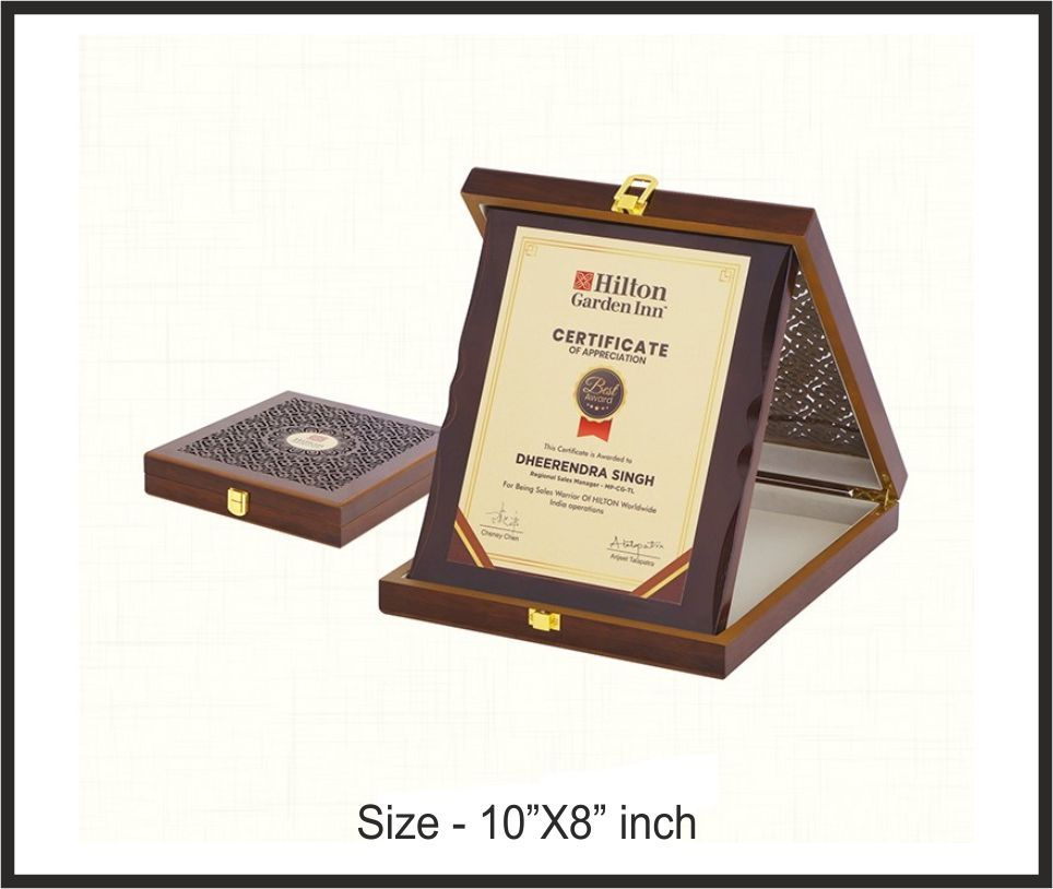 TRO - 3741, Wooden Trophy, size 10"x8" inch