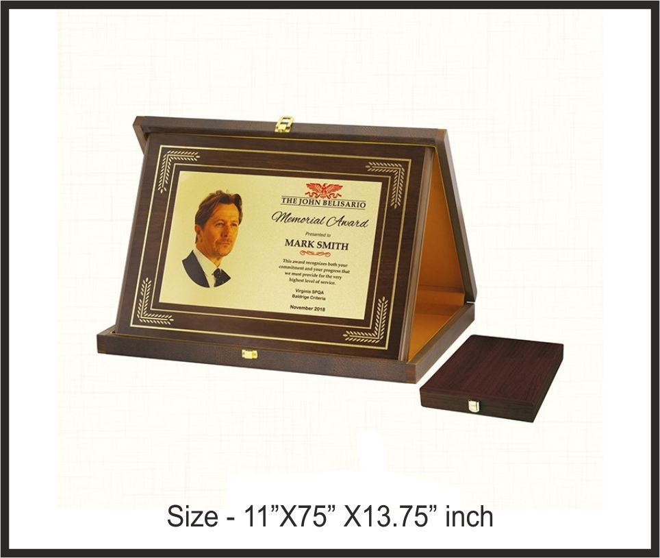 TRO - 3743, Wooden Trophy, size 11"x75" x13.75" inch