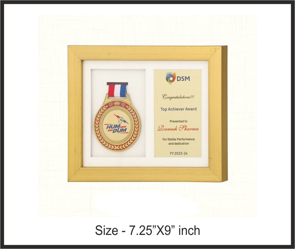 TRO - 3762, Wooden Trophy, size 7.25"x9" inch