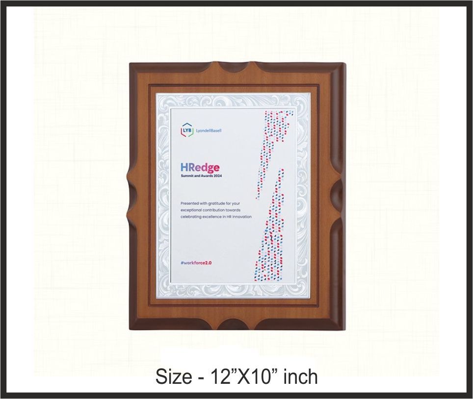 TRO - 3774, Wooden Trophy, size 12"x10" inch