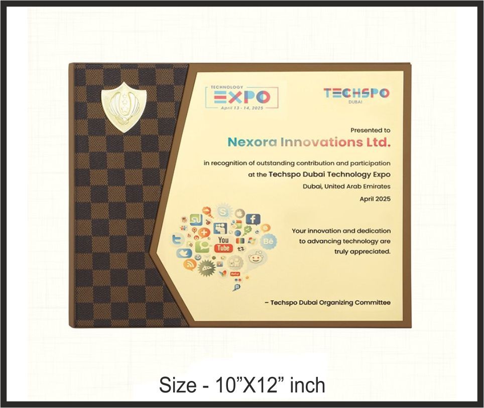 TRO - 3790, Wooden Trophy, size 10"x12" inch
