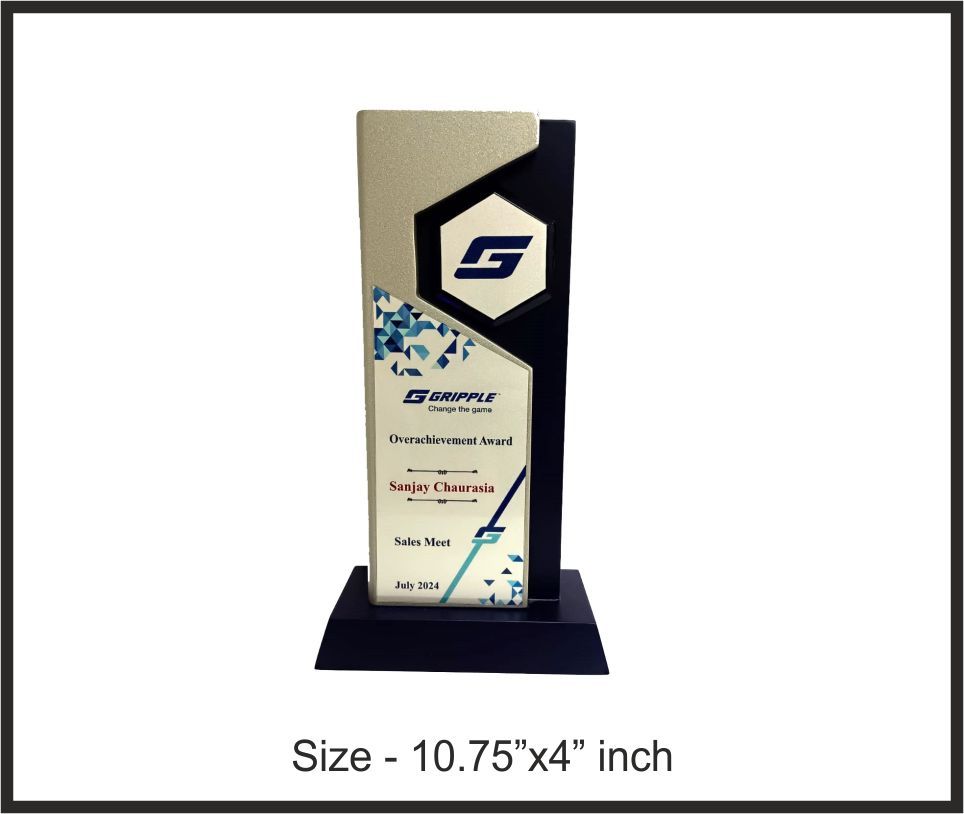 TRO - W18, Wooden Trophy, size 10.75"x4" inch