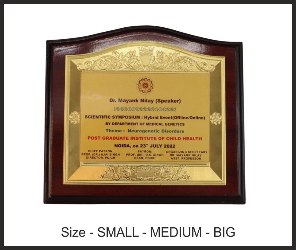 TRO - W31, Wooden Trophy, size Small / Medium / Big