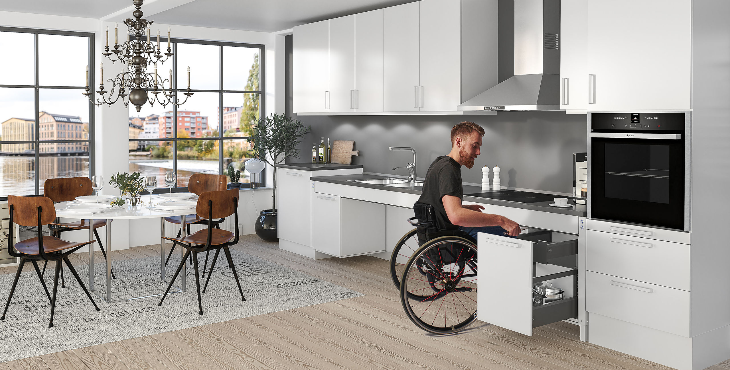 Systèmes pour cuisines à hauteur variable