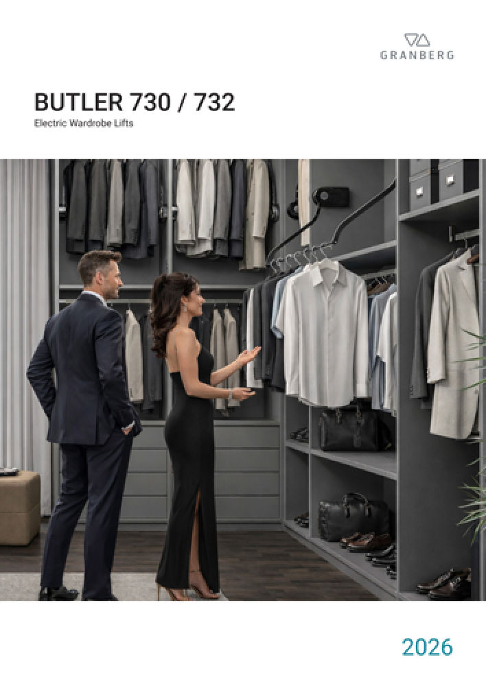 Electric wardrobe lifts - Granberg Butler 730 / 732