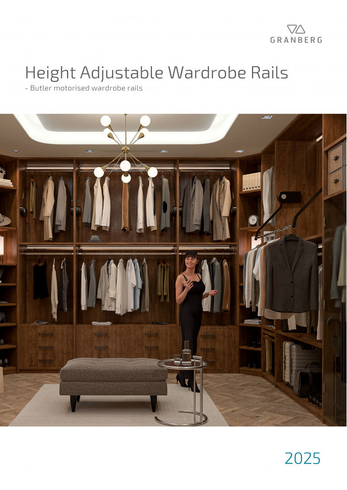 Height Adjustable Wardrobe Rails - Granberg Butler