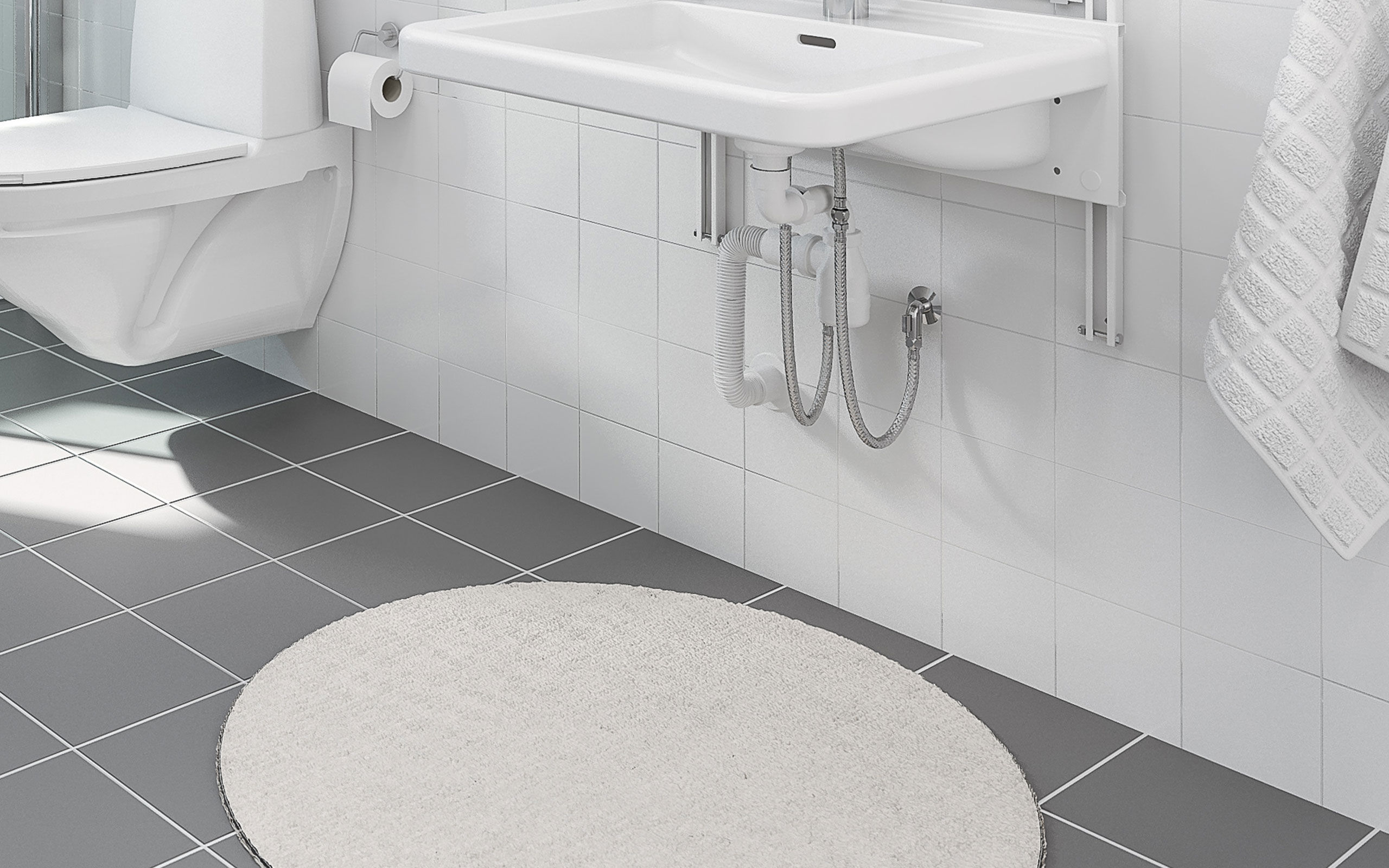 Flexibles d'évacuation et d'arrivée d'eau