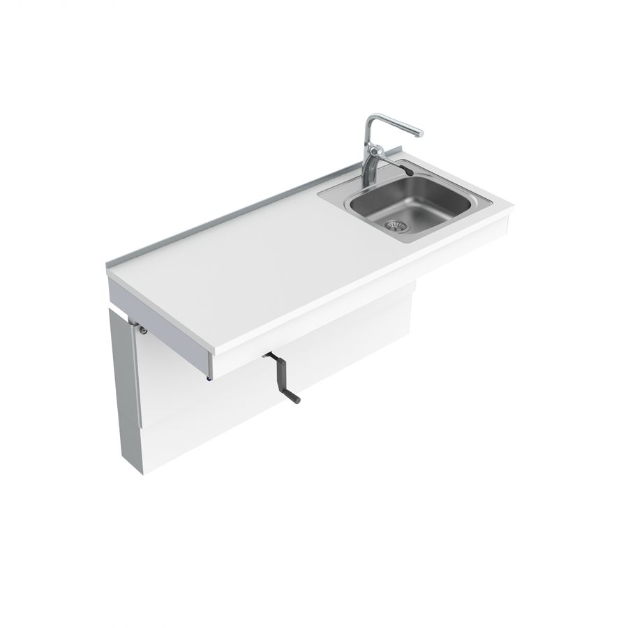 Wall Mounted Cranked Sink Module 6350-ES11 - Right