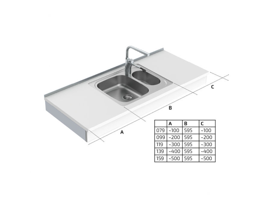 Aluminum kitchen top lift cm 100-200 various colors - top lifts