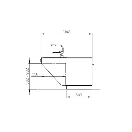 Dimensions - Combi Kitchen Module - Centerlift 6490 