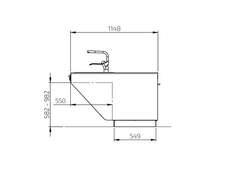 Maße - Kombi-Küchen Modul – Centerlift 6490