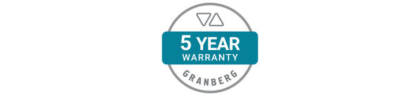 This product comes with a 5-year warranty against manufacturing defects when registered on our website. Without registration, our standard 3-year warranty applies.