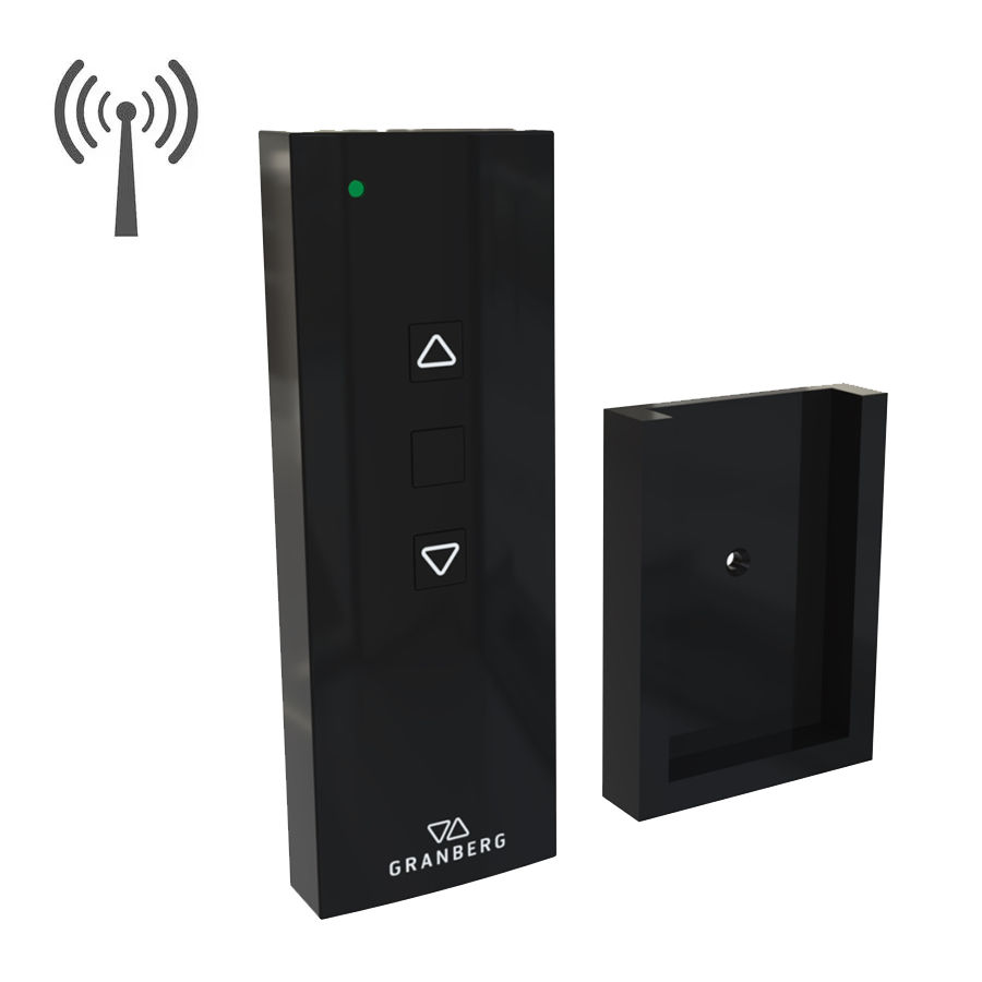 Télécommande radio - pour 1 élévateur, Noir