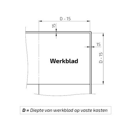 Afmetingen - BASELIFT CORNER 6303HA