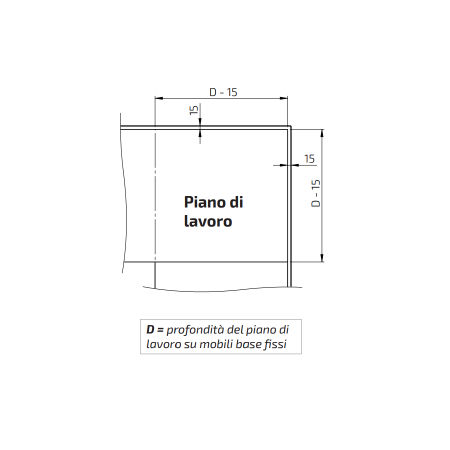 Dimensioni - BASELIFT Corner 6313LA, 90°- 90°, Montaggio a pavimento