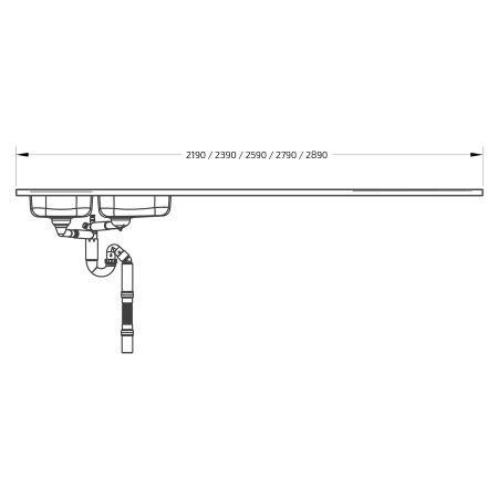 Dimensions - Wheelchair Accessible Stainless Steel Workbench - Granberg ESHS