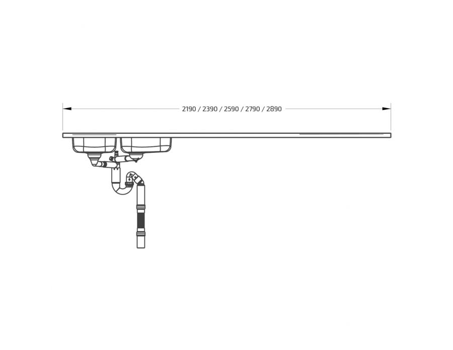 Dimensions - Wheelchair Accessible Stainless Steel Workbench - Granberg ESHS