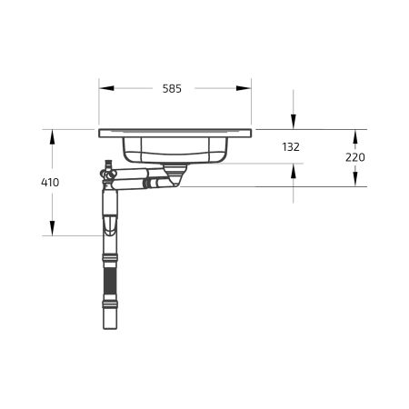 Dimensions - Wheelchair Accessible Stainless Steel Workbench - Granberg ESHS