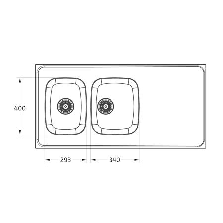 Dimensions - Wheelchair Accessible Sit-on Kitchen Sink - Granberg ESH