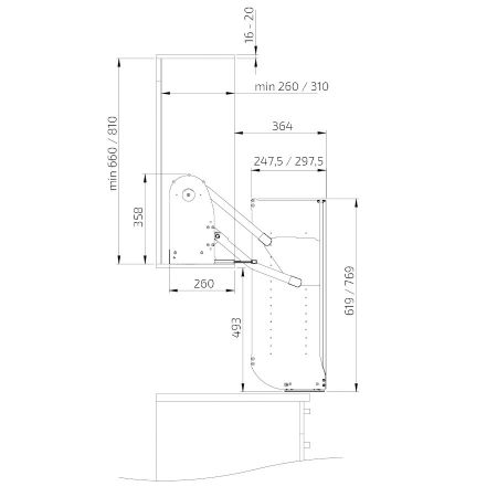 Dimensioni - InDIAGO 510KB - 70,0 cm di altezza, 31,0 cm di profondità