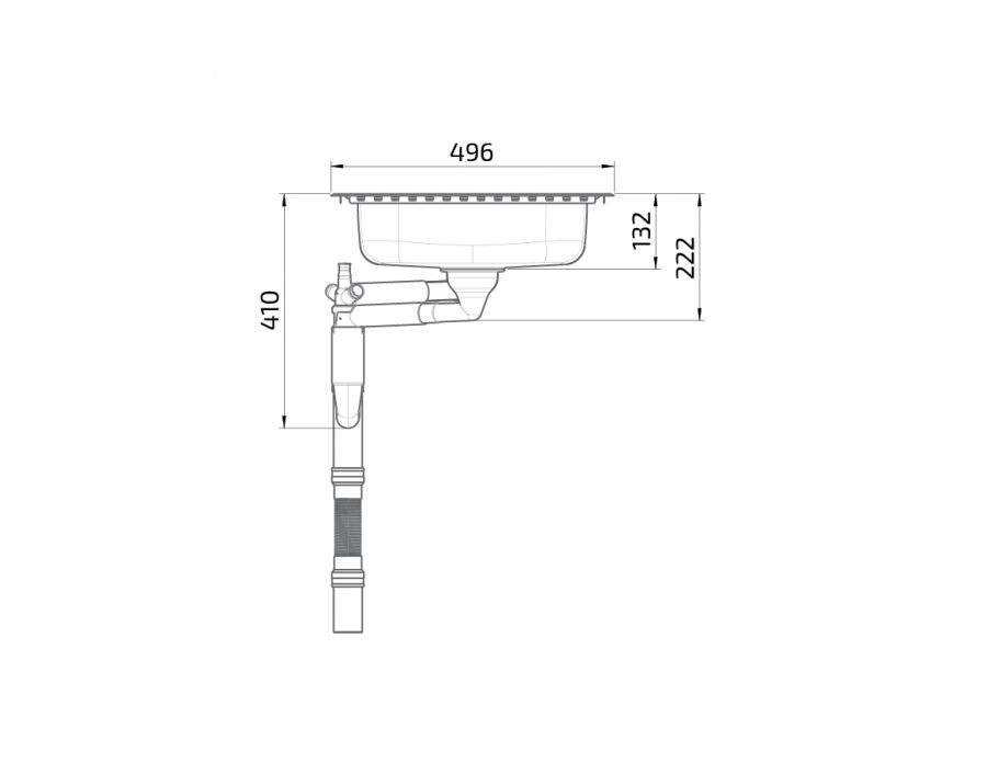 Dimensions - Éviers à encastrer Granberg ES30 - 76.6 cm