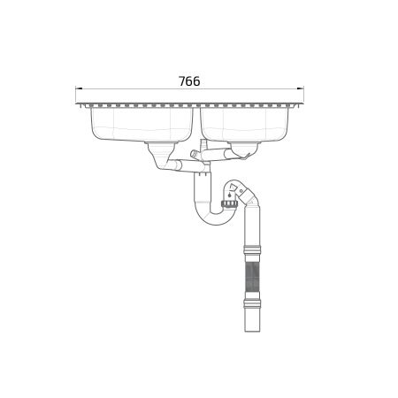 Måttuppgifter - Insatsbänk med grunda disklådor Granberg ES30 - 76,6 cm