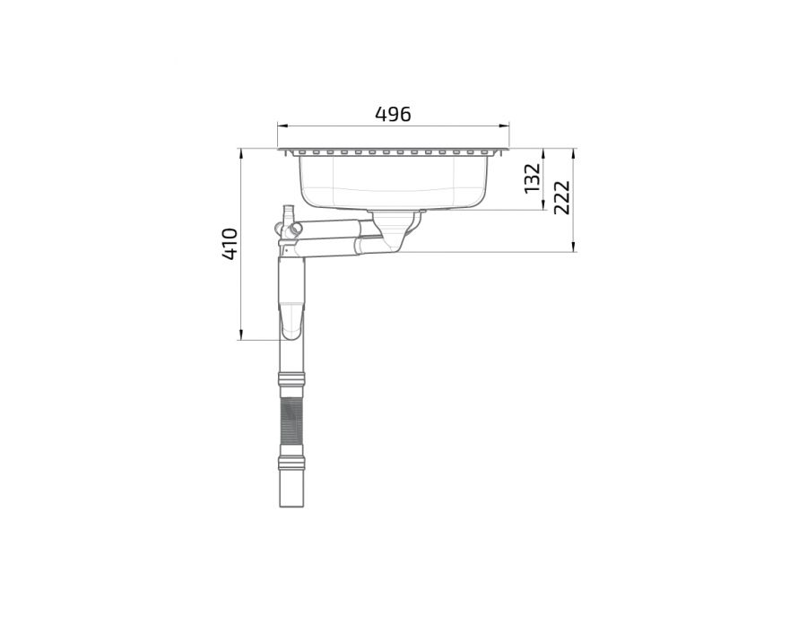 Måttuppgifter - Insatsbänk med grunda disklådor Granberg ES25 - 97,1 cm