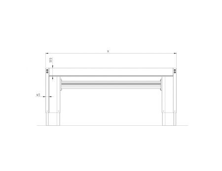 Dimensions - Sidelift 6400 Combi Kitchen Module 6400-ESHS4 Stainless steel - Cabinets Left-Right