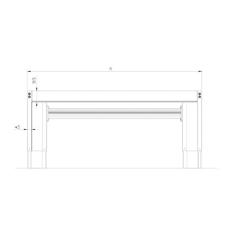 Afmetingen - SIDELIFT 6400, 99,0-329,0 cm