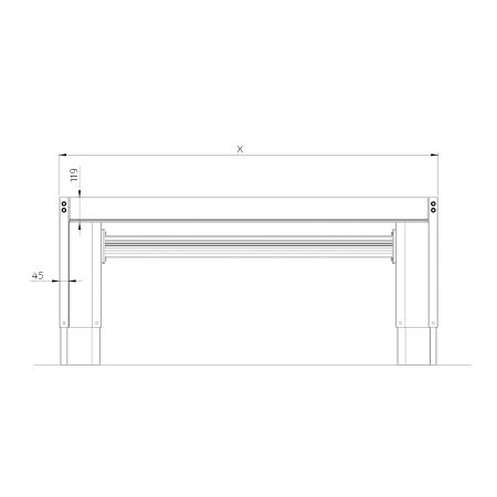 Dimensions - SIDELIFT 6400, 99.0-329.0 cm