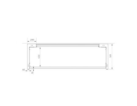 Dimensions - Sidelift 6400 Combi Kitchen Module 6400-ESHS4 Stainless steel - Cabinets Left-Right