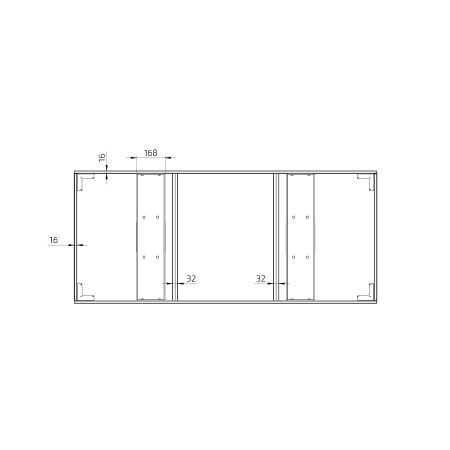 Måttuppgifter - Köksölyft Centerlift 960HC - För egen front, djup 74,8 cm