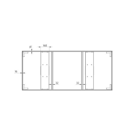 Dimensions - Kitchen Island Centerlift 960HA - For own front, depth 54.8 cm