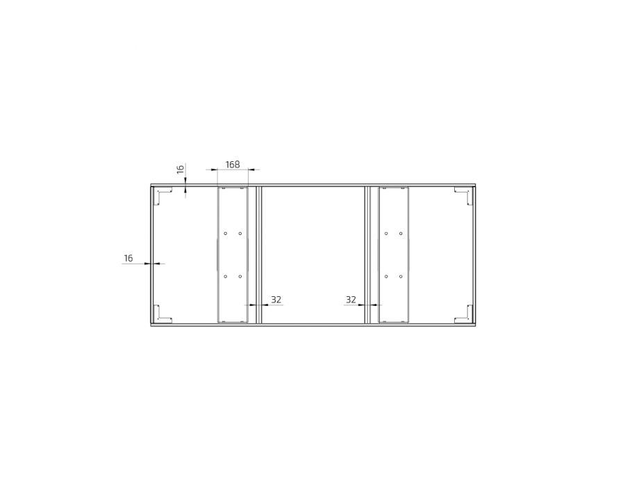 Dimensions - CENTERLIFT 960HA - Pour votre propre façade, Largeur 54.8 cm