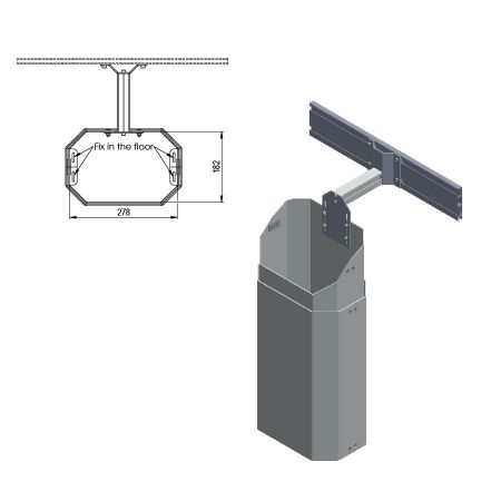 Maße - Schlauchverkleidung Centerlift 960H